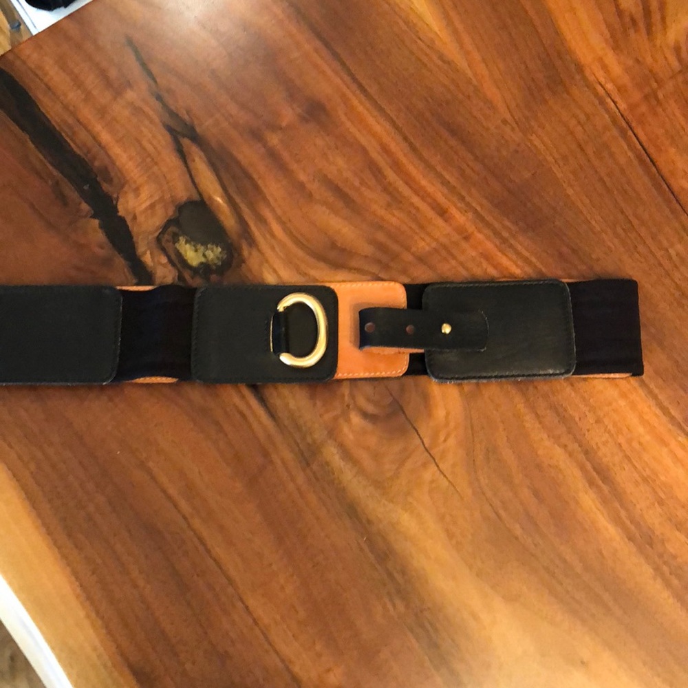 Leather belt.